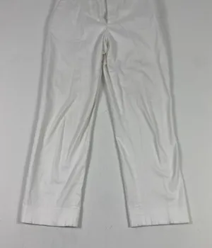 Ralph Lauren Golf Pants Womens 6 White Stretch Chino Trousers Cotton Spandex thumbnail 1