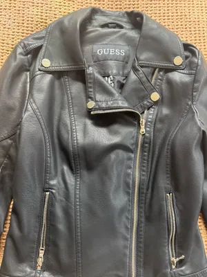 GUESS Black Leather Jacket thumbnail 2