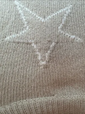 Rails Beige Star Crewneck Sweater size S thumbnail 5