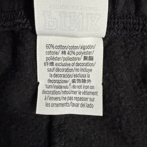 PINK Victoria's Secret Shorts Womens Large Black Fleece Sweat Logo Drawstring thumbnail 5