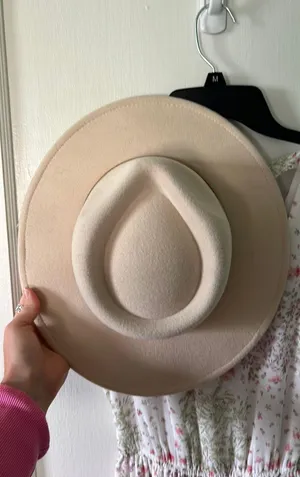 Flat Brim Hat Tan thumbnail 2