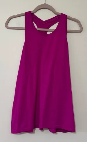 Athleta Magenta Racerback Tank Top thumbnail 1