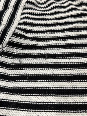 Anthropologie Field Flower Black and White Striped Turtleneck Sweater thumbnail 9