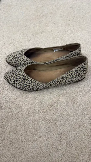Toms Women’s Flats Suede Cheetah Jutti Brown Print 8 thumbnail 4