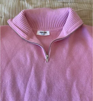 Double Zero Pink quarter zip sweater brand new thumbnail 2