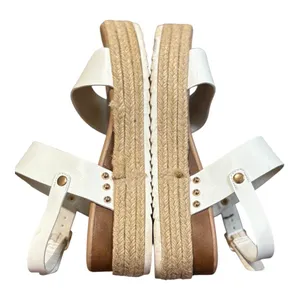 Xappeal Amelia Platform Sandals Womens‎ 7 White Espadrille Studded Buckle Strap thumbnail 10