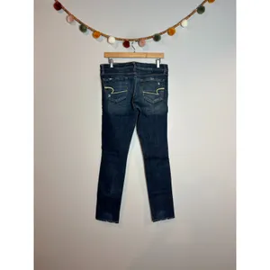 Y2K American Eagle Skinny 77 dark wash jeans thumbnail 3