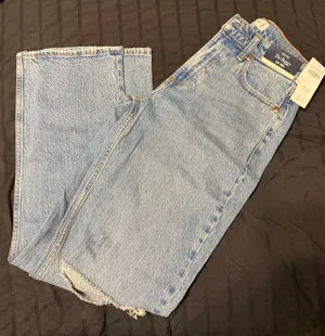 Abercrombie Curve Love Low Rise Baggy Jean thumbnail 1