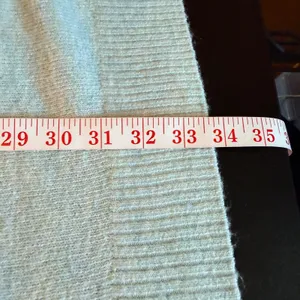 Lucky Brand Light Blue‎ Longline Open Front Cardigan Sweater Large Pockets thumbnail 8