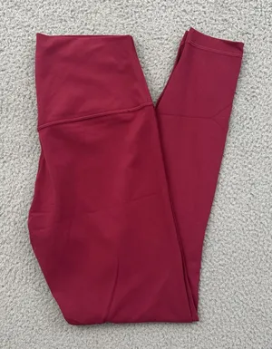 Lululemon Align High Rise Leggings Pomegranate Pink Athletic Women's 8 x 28 thumbnail 1