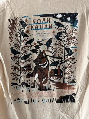 Noah Kahan We'll All Be Here Forever‎ Tour 2024 Graphic Tee Stick Season thumbnail 4
