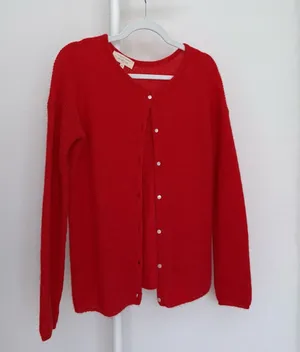Red Sézane Gaspard Cardigan thumbnail 1