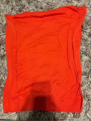 Bright Orange Women’s Sleeveless Top Red Size M thumbnail 1