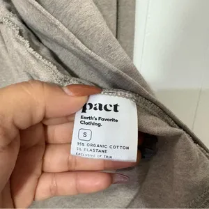 Pact Luxe Essential Swing Cardigan S Taupe Open Front Lightweight thumbnail 10