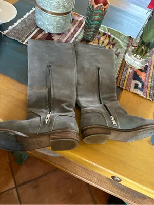 UGG Charcoal Suede Daley Riding Boots thumbnail 6