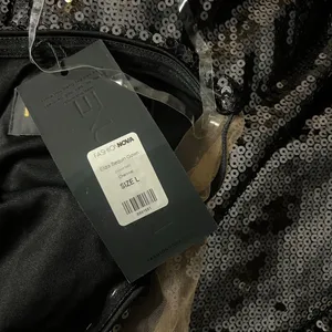 Nova Deluxe LG sequin silk tubeless dress thumbnail 4