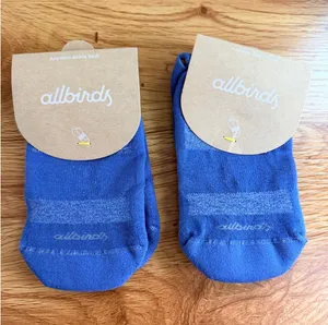 NWT Allbirds Anytime Ankle Sock 2 Pack Basin Blue Sustainable Knit Small US 5-7 thumbnail 1