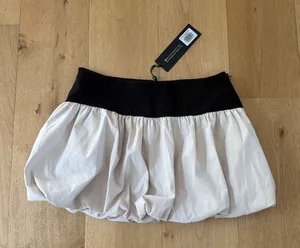 White Fox Mini Bubble Skort Size M in Off White Black thumbnail 1
