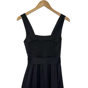 SHOW ME YOUR MUMU Women’s Black Satin Midi Slit Dress Small thumbnail 6