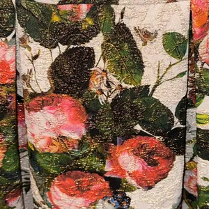 Adrianna Papell Floral Matelassé Fit & Flare‎ Dress SZ 4 Formal Wedding Cocktail thumbnail 6