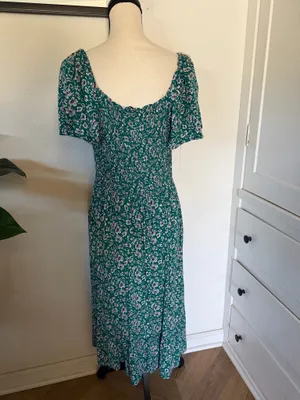 Luxology Green floral midi dress thumbnail 2