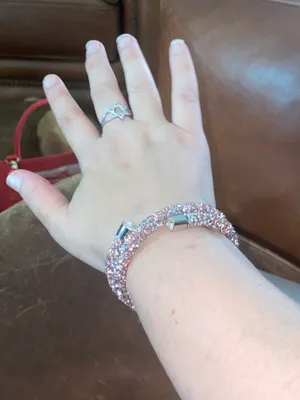 Swarovski Crystal Bracelet Pink thumbnail 1