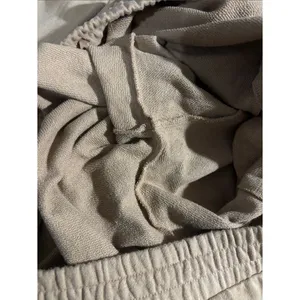 Nuuds High Rise Wide Leg Sweatpants Tall 32” Soft Comfortable Tan thumbnail 7