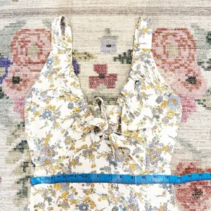 Abercrombie & Fitch Floral Midi Slip Dress XS Cottagecore Boho Rustic Ruffles thumbnail 6