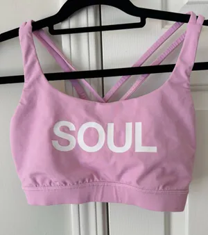 Lululemon X Soul Cycle Free To Be Visit Bra Longline, Size 8 thumbnail 1