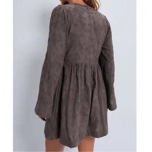 Tuckernuck Hyacinth House Brown Flare Sleeve Mini Dress thumbnail 4
