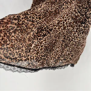 1. State Chiffon Leopard Animal Print Lace Cami Y2K‎ Mob Wife thumbnail 4