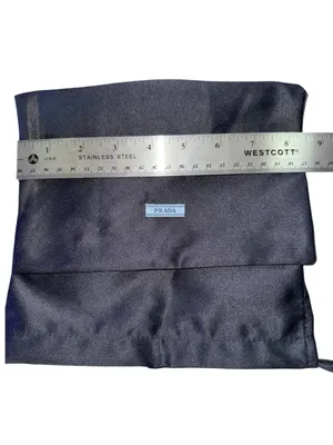 Prada Dark Charcoal Polyester Dust Bag thumbnail 4