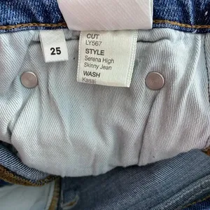 REFORMATION Serena High Waist Skinny Jeans in Kasai Blue‎ Size US 25 thumbnail 13