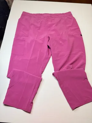 Scrubstar Pink Guava Scrub Pants with Leg Zippers Size 3XL thumbnail 1