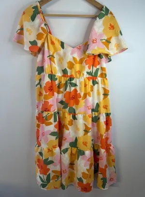 NWOT Altar’d State Tullabee Floral Tiered Mini Dress in Floral Print. Size Large thumbnail 3