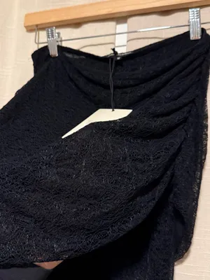 NWT MarstheLabel Sheer Black Lace pant with wrap skir thumbnail 6