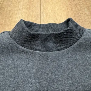 🌟NAP🌟 MOCK NECK SWEATSHIRT DRAWSTRING HEM GRAY SZ S thumbnail 7