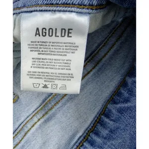 AGOLDE Jeans Womens 28 Nico Jean High Rise Button Fly Cropped Headlines Distress thumbnail 3