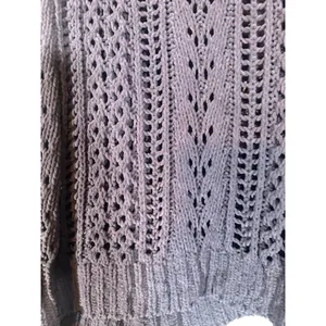 Altar’d State Blue Loose Knit Pullover Sweater Long Sleeve Casual Women Size Sm thumbnail 3