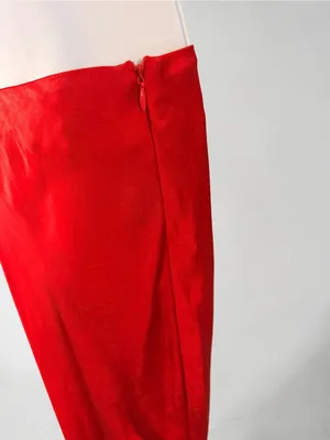 Superdown- Calla Red Satin Maxi Skirt thumbnail 6