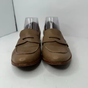 Franco Sarto Women size 9.5 Taupe Leather A Jolette Penny Loafers Flat Classic thumbnail 2