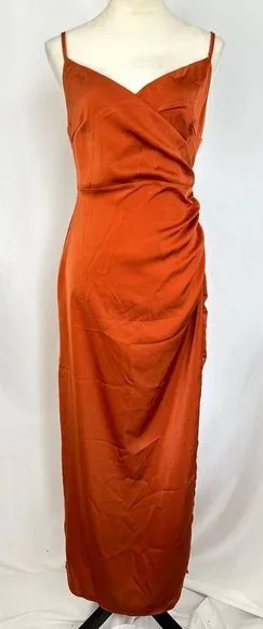 Women’s Dress Maxi Cocktail Slit Spaghetti Straps‎ Elegant Evening Dress Medium thumbnail 1