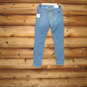 NWT 7 For All Mankind Ankle Skinny Distressed Sequin Jeans thumbnail 8