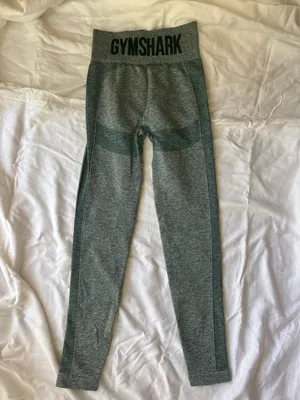 Gymshark Seamless Vital Leggings Green thumbnail 4