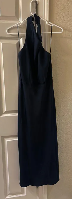 Navy Midi Dress Blue Size M thumbnail 3