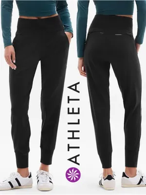 $109 Athleta Venice High Rise Jogger Women’s Size S in Black thumbnail 2