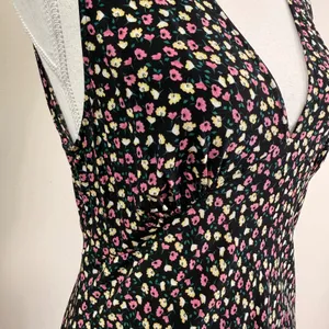 Rails Womens Black Ditsy Floral V-Neck Sleeveless Maxi Slip Dress Size Medium thumbnail 5