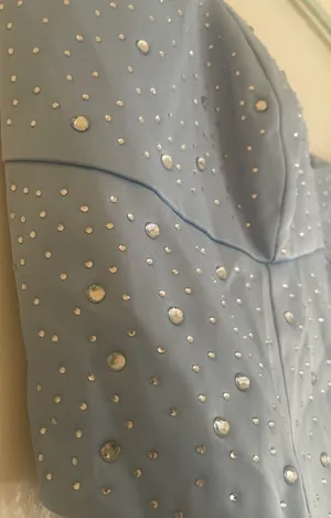 Sparkly Crop Top Blue thumbnail 3