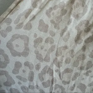 Splendid Neutral Leopard Print Lounge Pants Cozy Jogger Elastic Waist S thumbnail 11