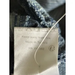 Zadig & Voltaire Sidney Patch Denim Overalls Size Small Blue Chambray Stripe thumbnail 12